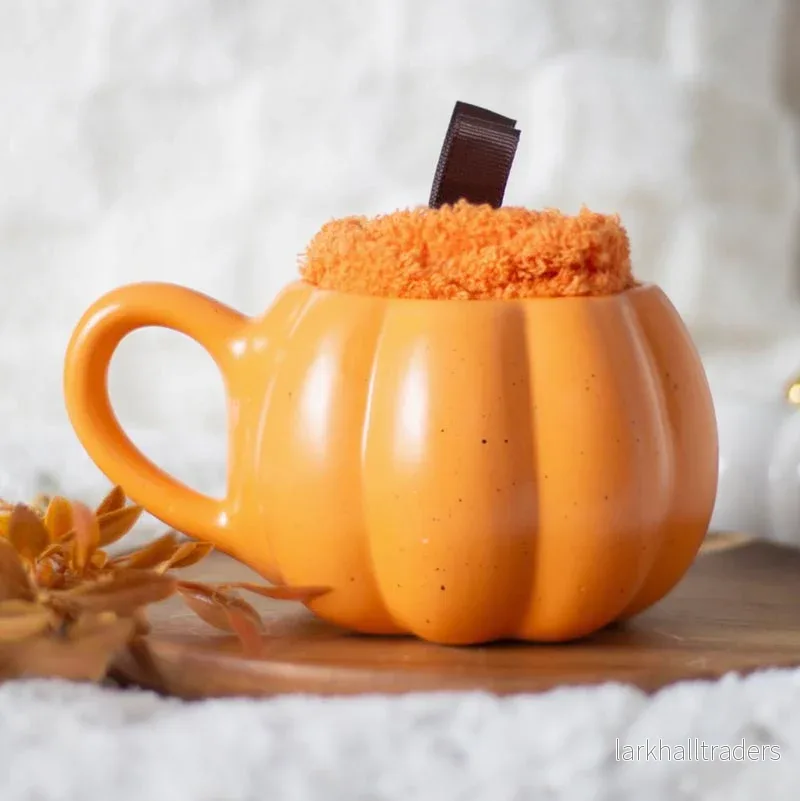 Mugg med sockar – Pumpa Mugg med sockar – Pumpa