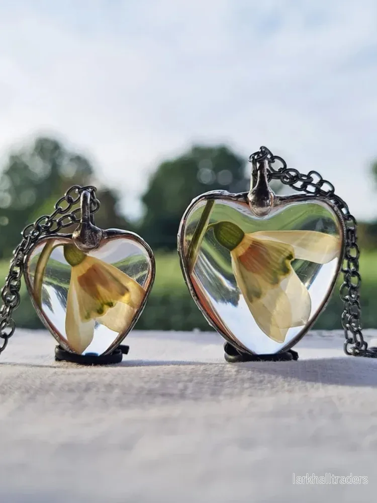 Snowdrop botanical terrarium Halsband - Bild 3