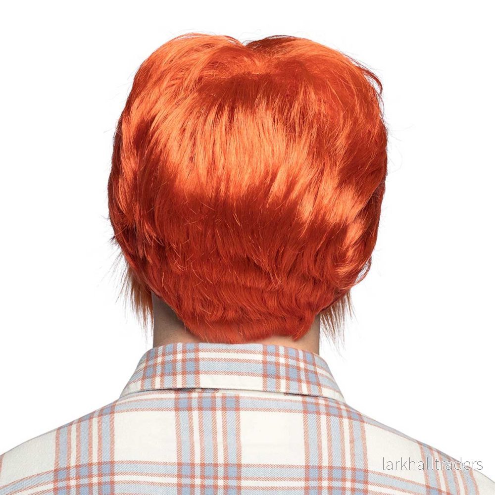 Peruk, orange med skägg - Bild 3