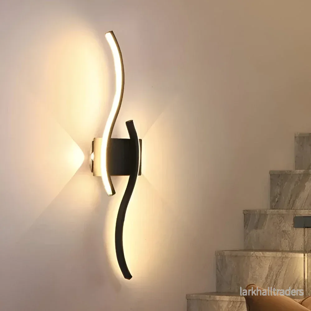 WaveLume – Modern LED Vägglampa med Elegant Vågdesign - Bild 3