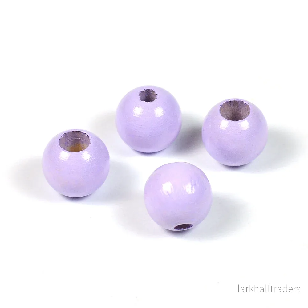 Säkerhetspärlor, 10mm, lavendel, 6st