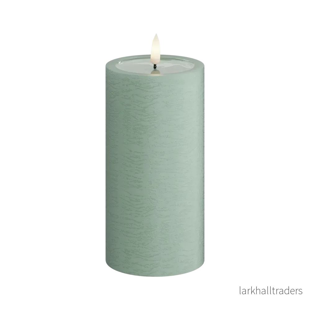LED-blockljus Unique led blockljus sage green