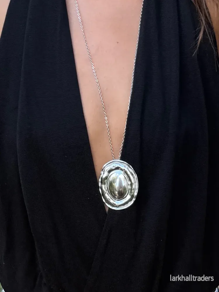 CANNES - Långt silverhalsband - Bild 2