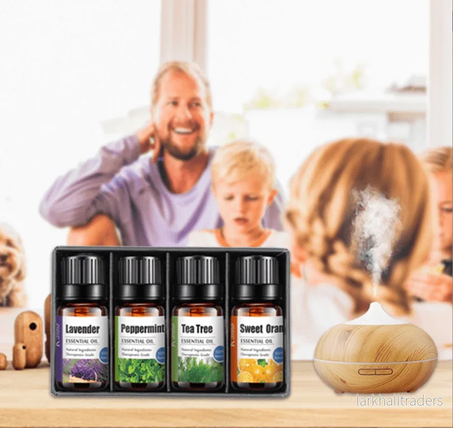 Eteriska oljor (4 x 10 ml) - 100% rena och naturliga - Bild 2