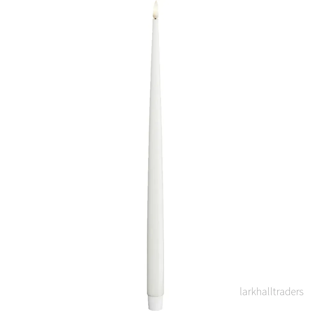 LED-ljus med lack (38 cm) 2st – Vit