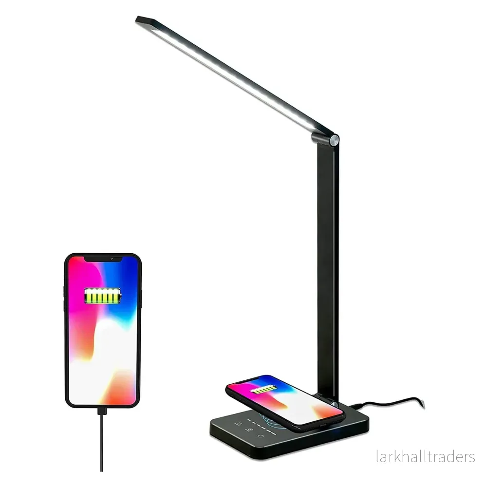 LED bordslampa / hopfällbar lampa med timer och trådlös laddare LED bordslampa / hopfällbar lampa med timer och trådlös laddare