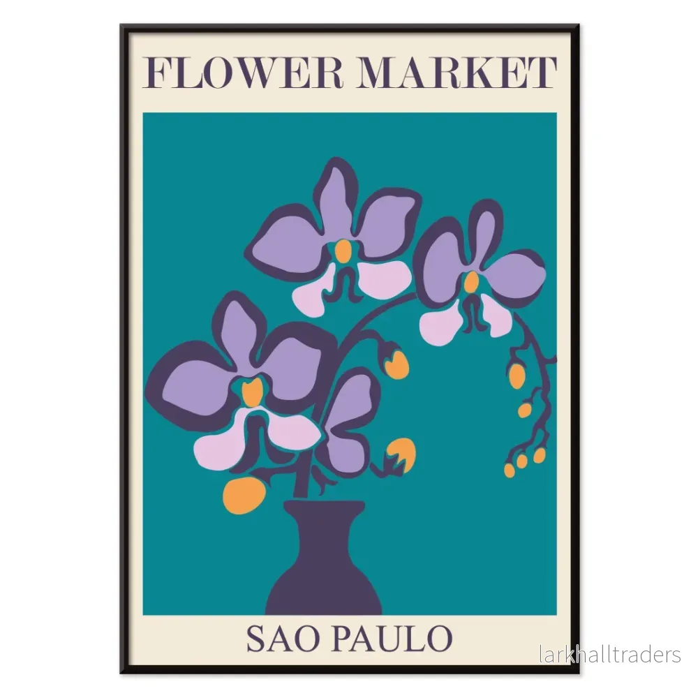 Blommarknad - São Paulo Poster - Bild 2