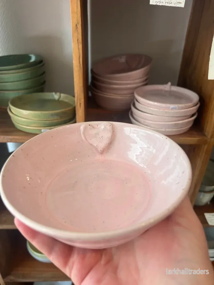 Stengodsskål - mjuk rosa - Bild 3
