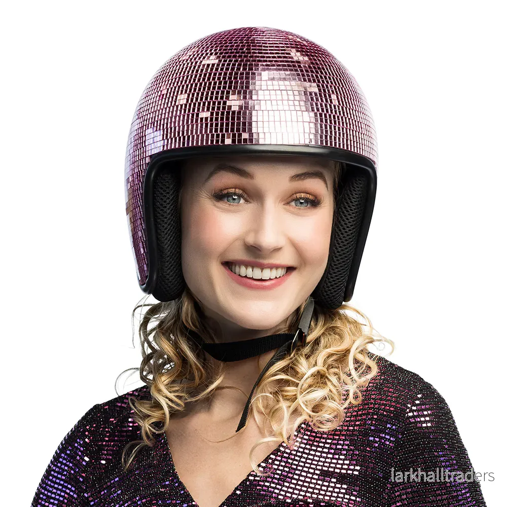Discohjälm, rosa