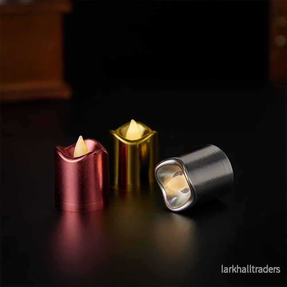 Plast-LED-ljus - 6-delars set - Ø3,7 x 4,5 cm - - Bild 3
