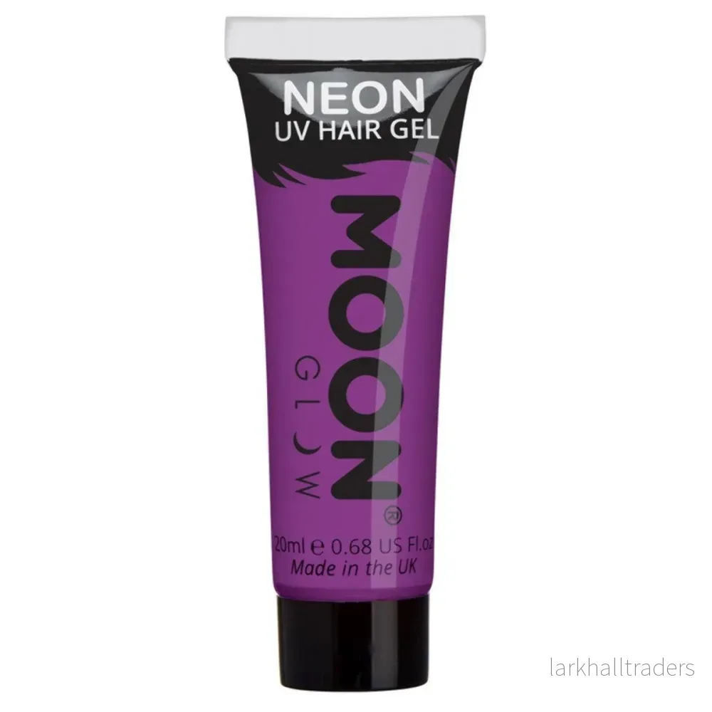 Moon Hårgelé neon UV, lila 20 ml Moon Hårgelé neon UV, lila 20 ml