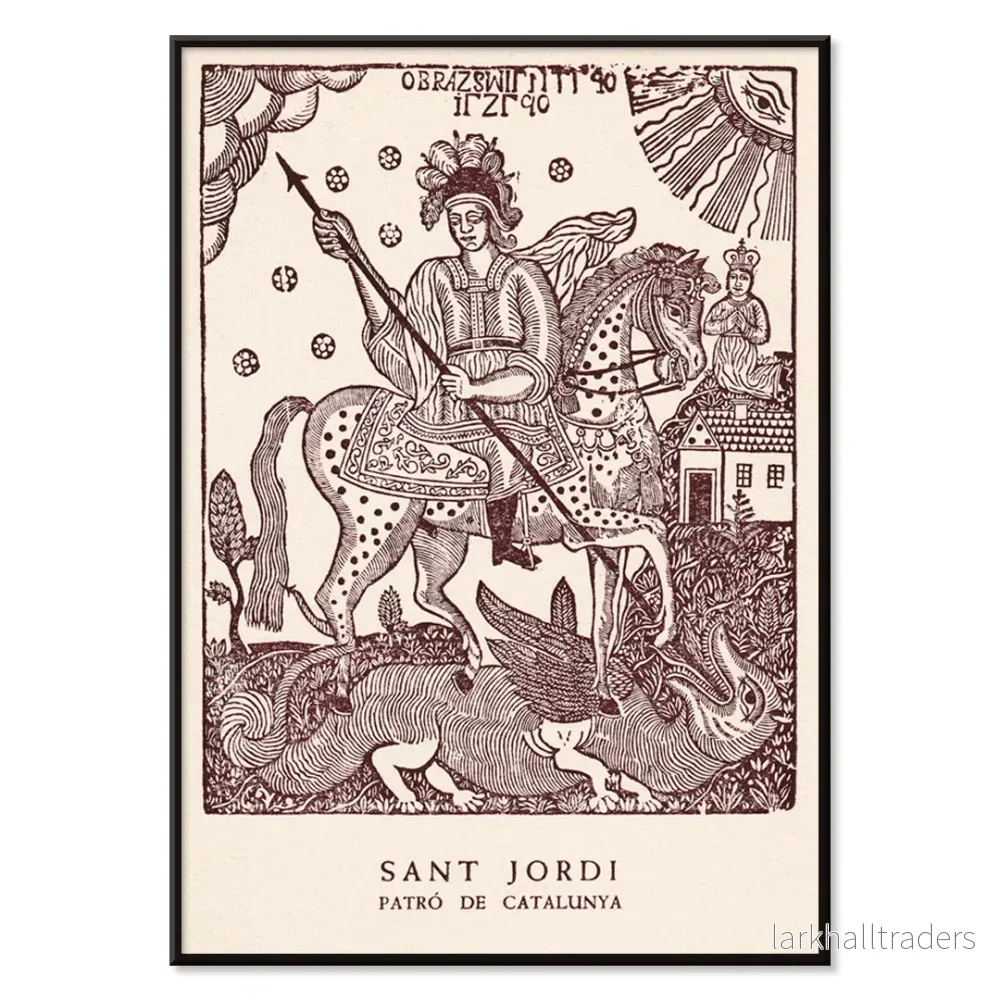 Sant Jordi Kataloniens skyddshelgon Poster - Bild 2