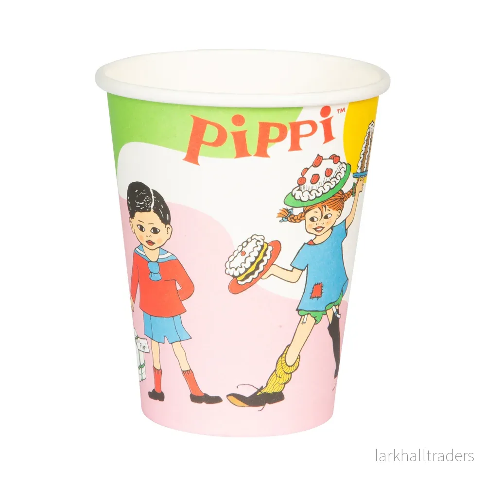 Pappersmuggar, Pippi Långstrump 200 ml 8 st - Bild 2