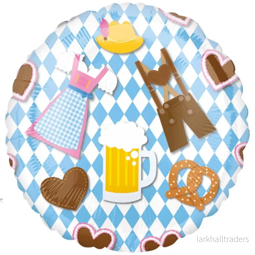 Folieballong, oktoberfest Bayern Lightblue 43 cm