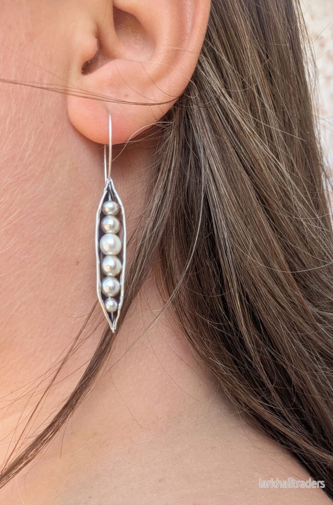 Ärta - silver peapod Örhängen - Bild 3