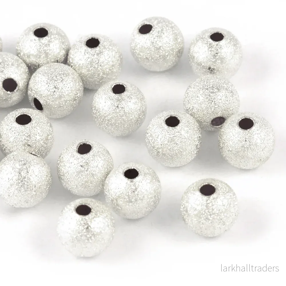 Stardust pärlor, 8mm, silver Stardust pärlor, 8mm, silver