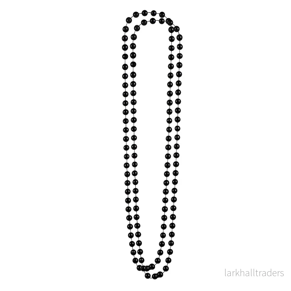 Pärlhalsband, svart 46 cm Pärlhalsband, svart 46 cm