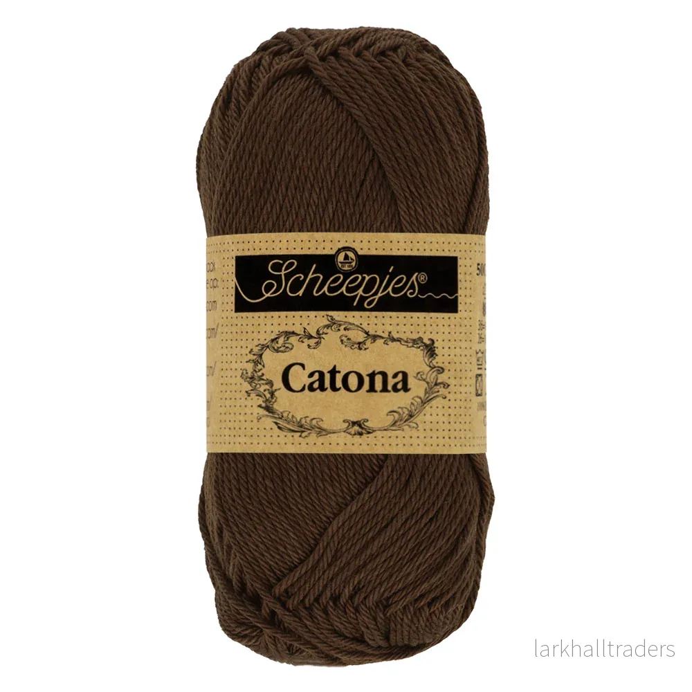 Scheepjes Catona 50g – 162 Black Coffee