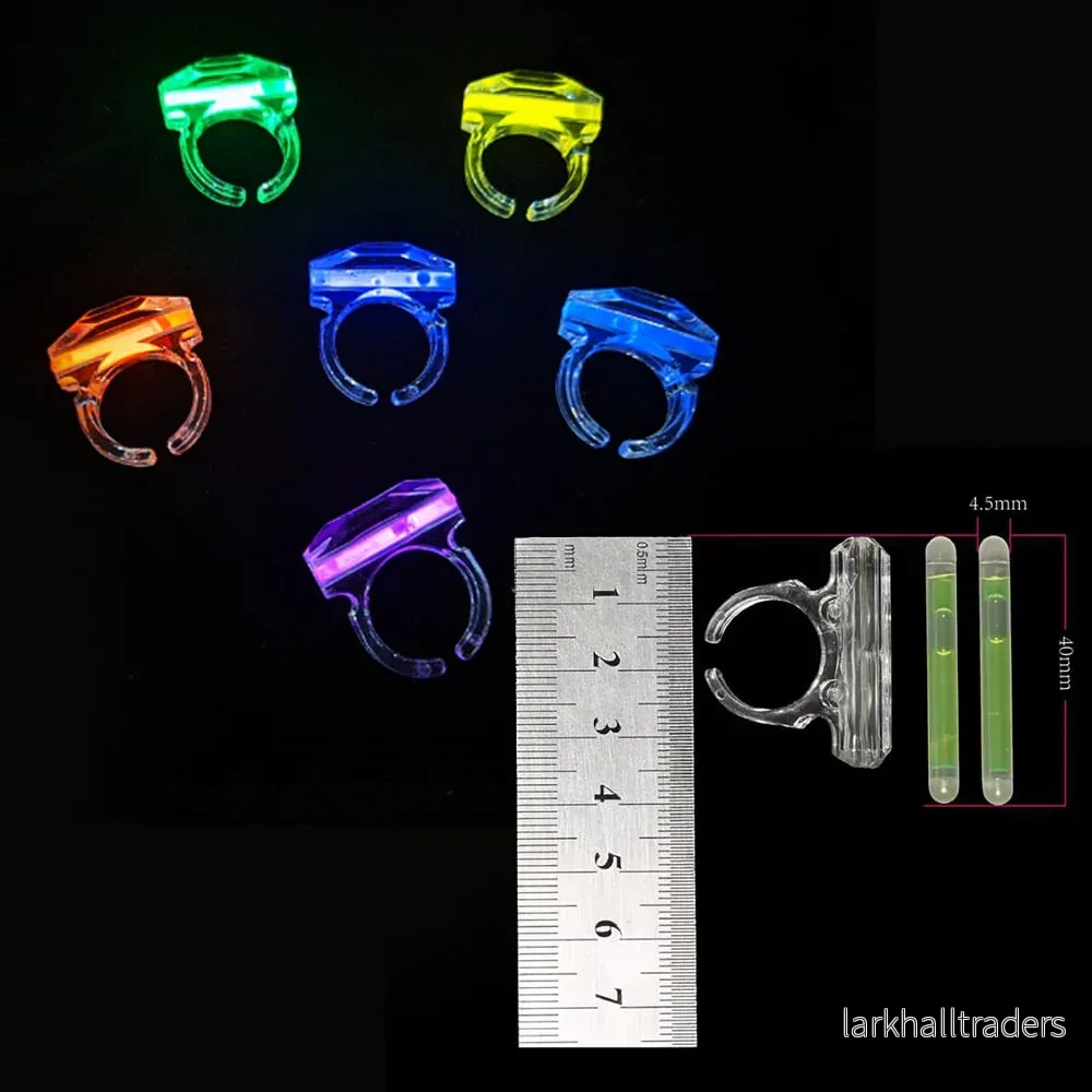Självlysande Fingerring - flera färger - Bild 2
