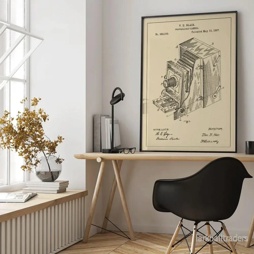 Patent på fotografisk kamera Poster