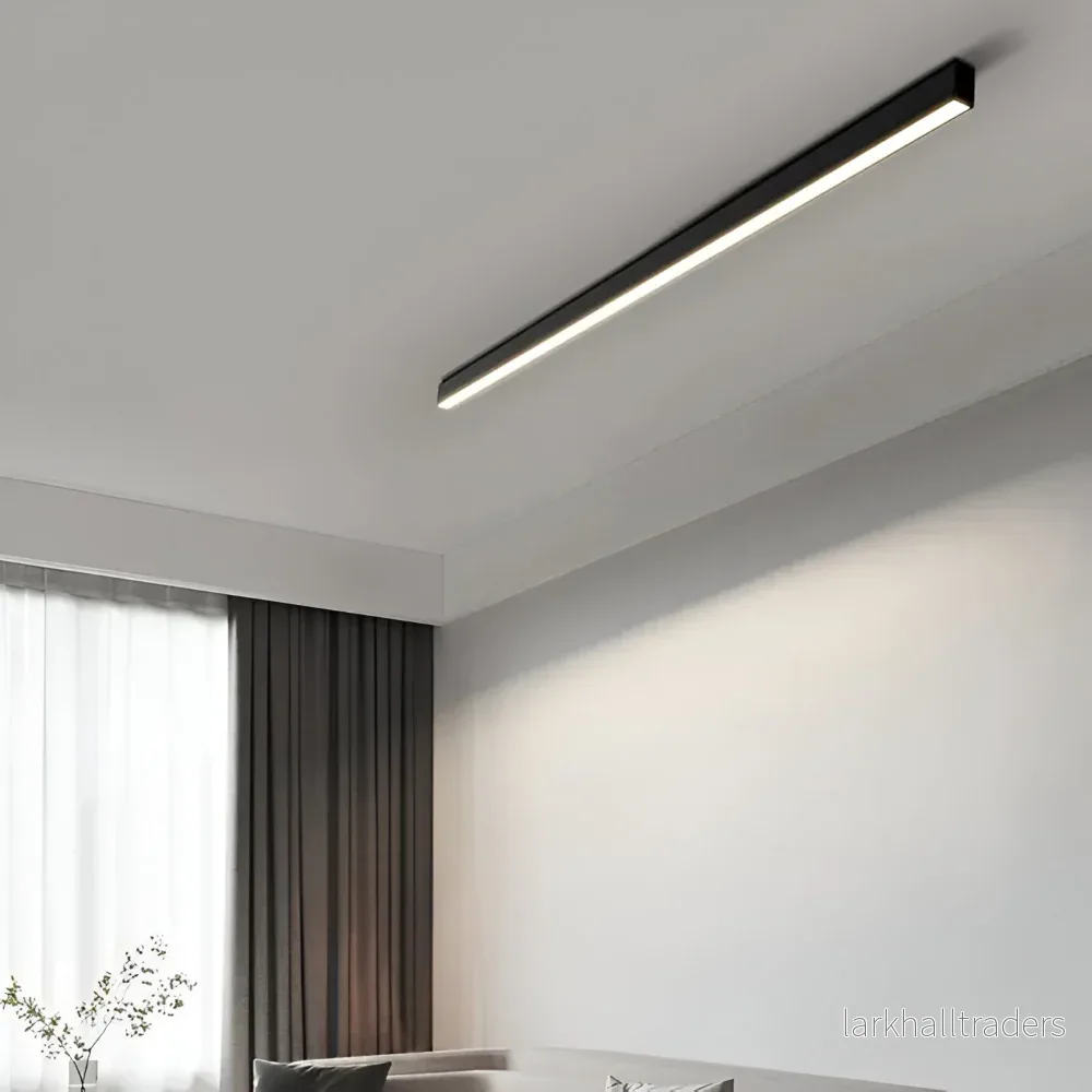 Linétra – Modern Lång Linjär Taklampa med Justerbar LED-belysning