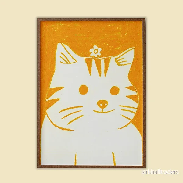 Sunny happy cat Original teckning - Bild 2