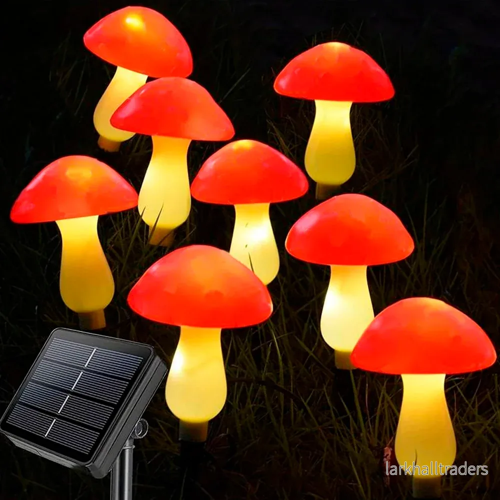 Solcellslampa LED – 3 st. – svampar