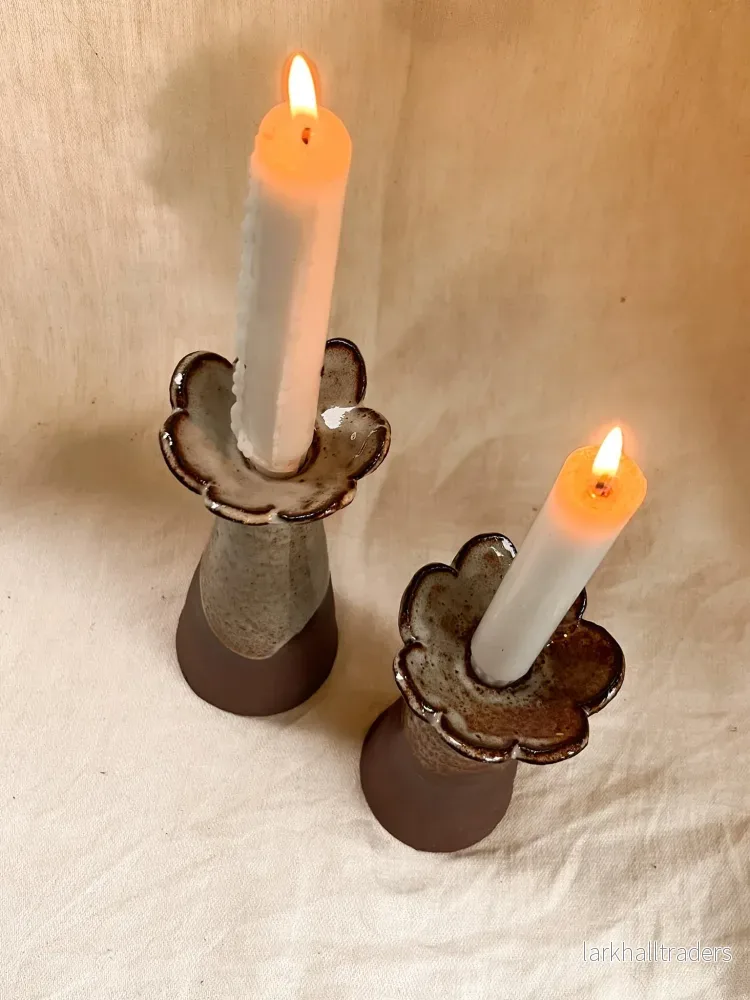 Rustik Blomma Vas och Ljushållare - Bild 3