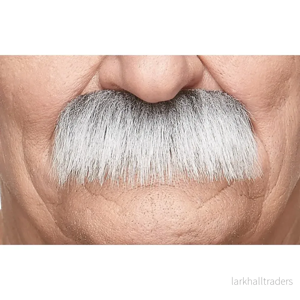 Mustasch, professor grå/vit Mustasch, professor grå/vit