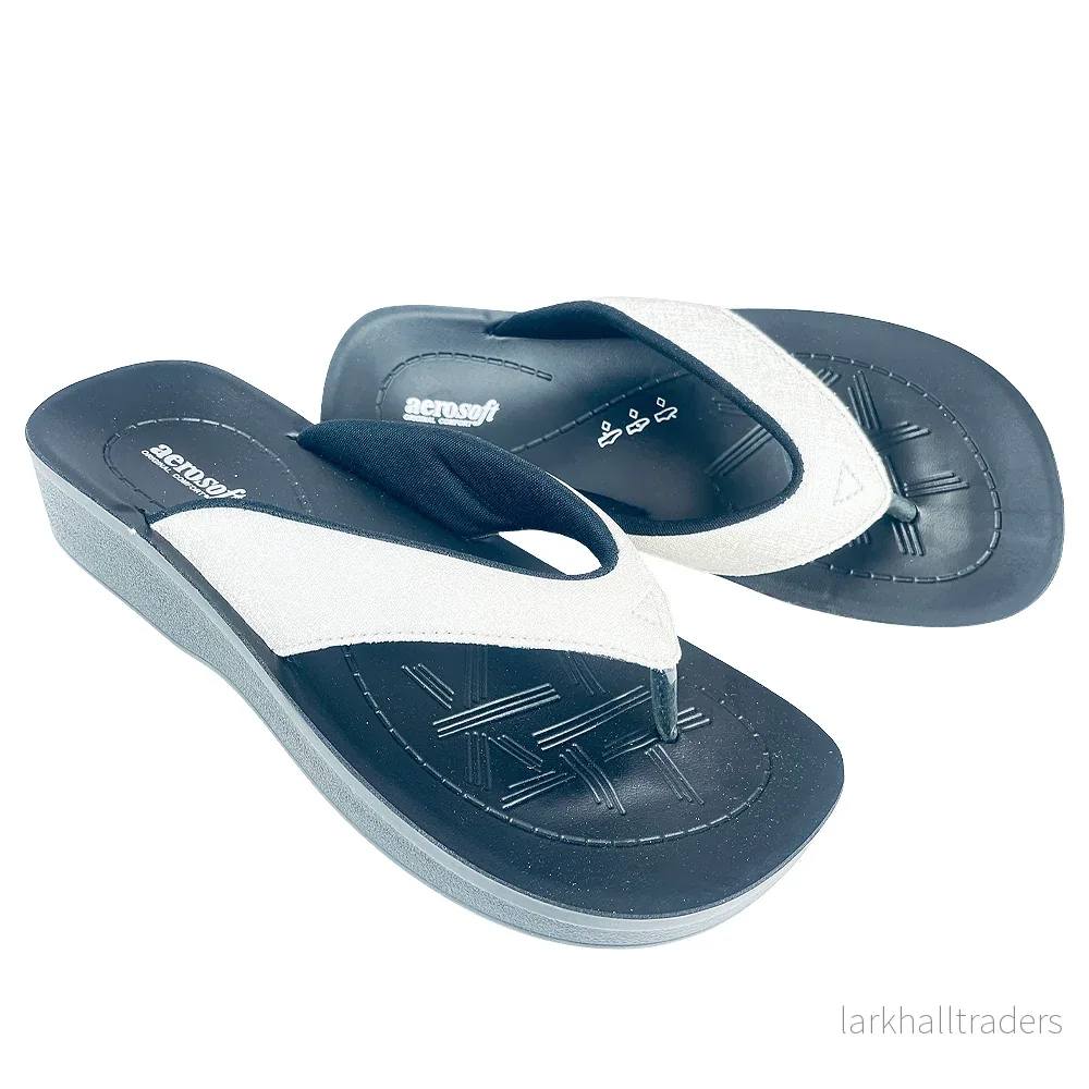 Sandaler Aerosoft - Modell 3801 i vitt & silver - Bild 3