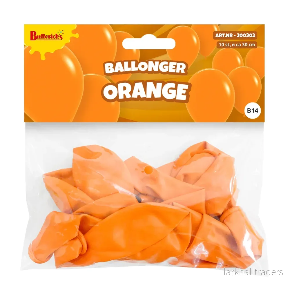 Ballonger, orange 30 cm 10 st - Bild 2