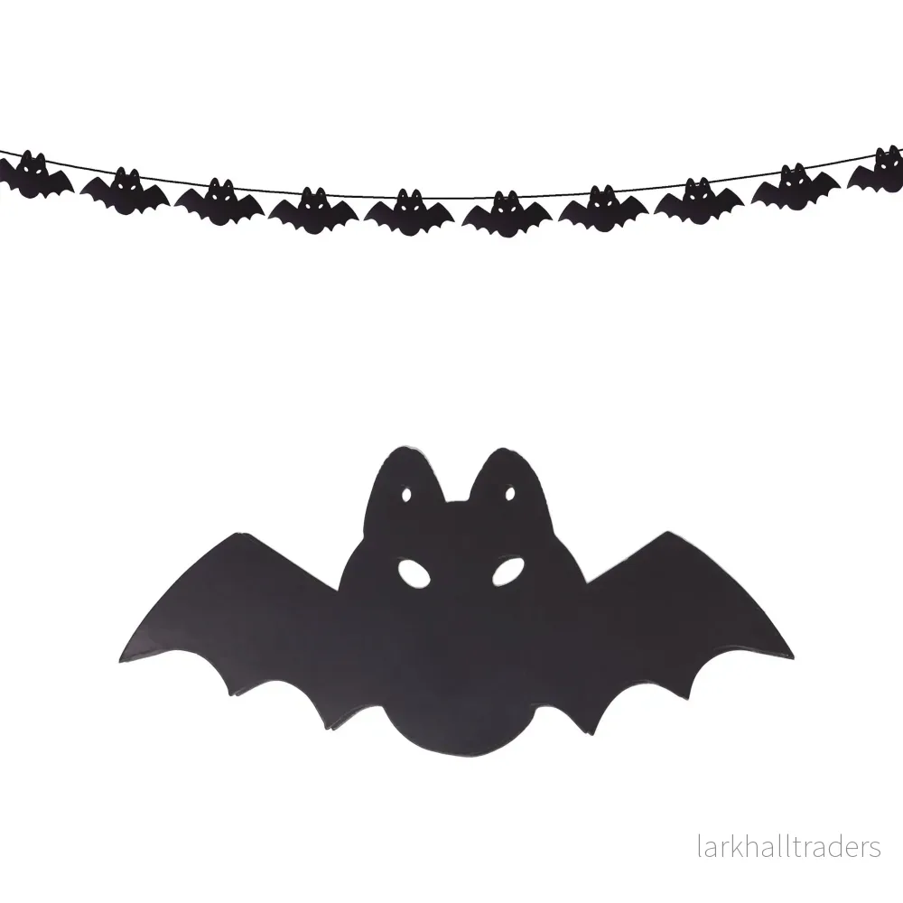 Halloweengirlang, fladdermus 300 cm