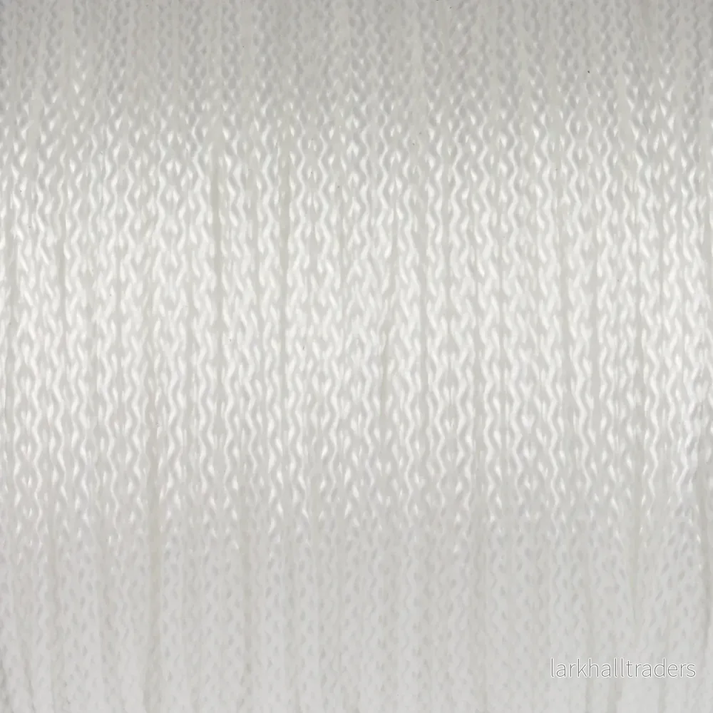 Polyestersnöre, vit, 1,5mm
