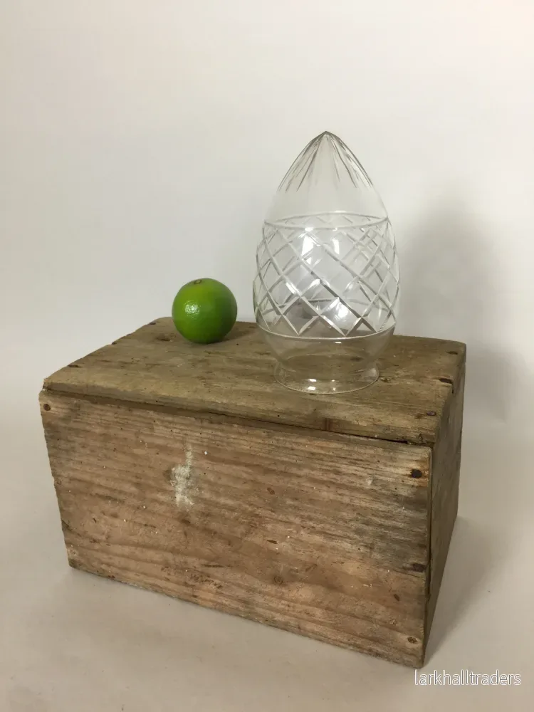 Vackert gammalt lampglas - Bild 2
