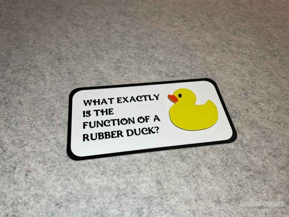 Väggdekor – "What Exactly Is The Function Of A Rubber Duck?" - Bild 2