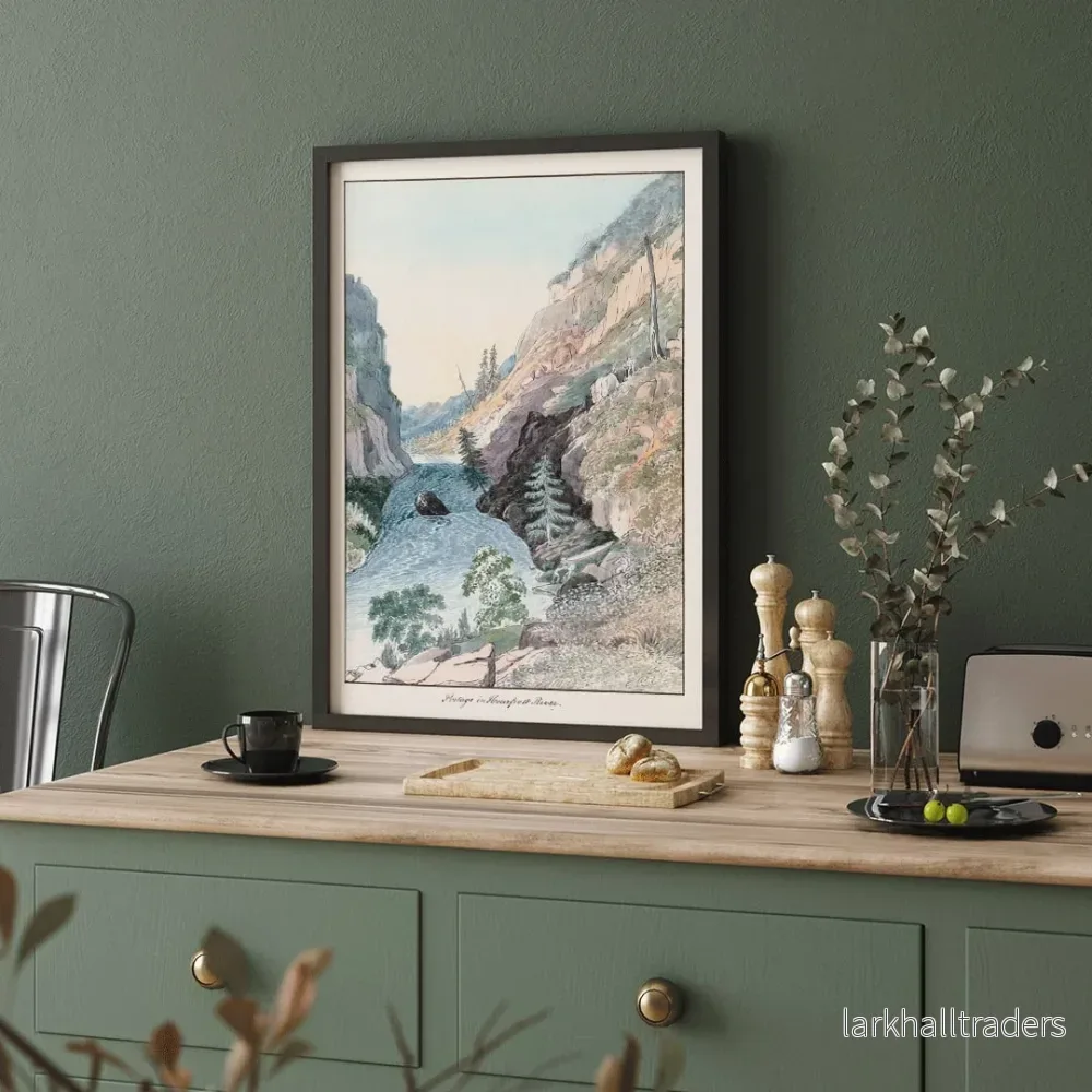 Bärning vid Rimfrostfloden Poster Bärning vid Rimfrostfloden Poster
