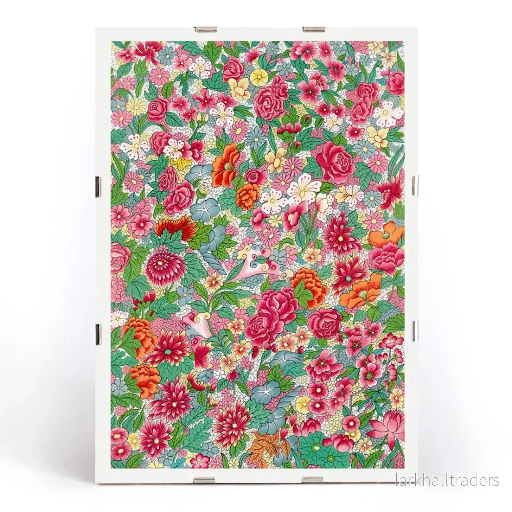 Färgglatt blomstermönster Poster - Bild 3