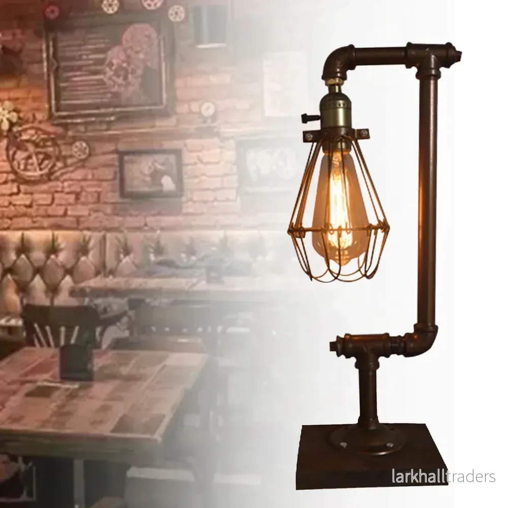 RetroLume – Metallbordslampa i svart med vintagedesign och gediget hantverk - Bild 2