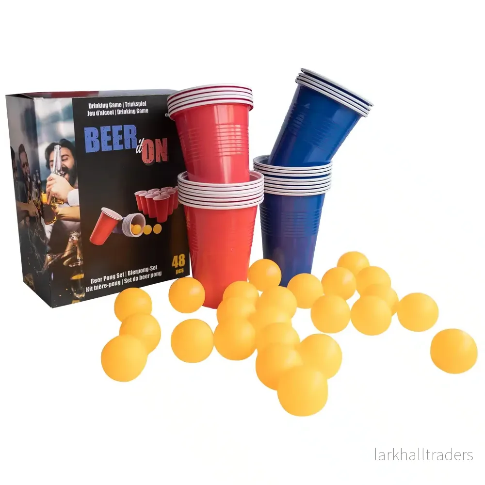 Partyspel, Beer pong 24 muggar+ 24 bollar