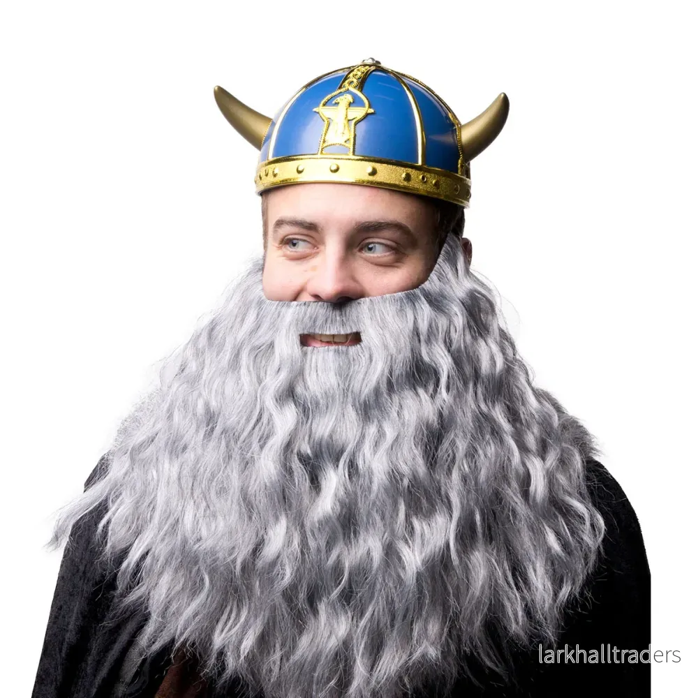 Vikingahjälm, blå/guld - Bild 2
