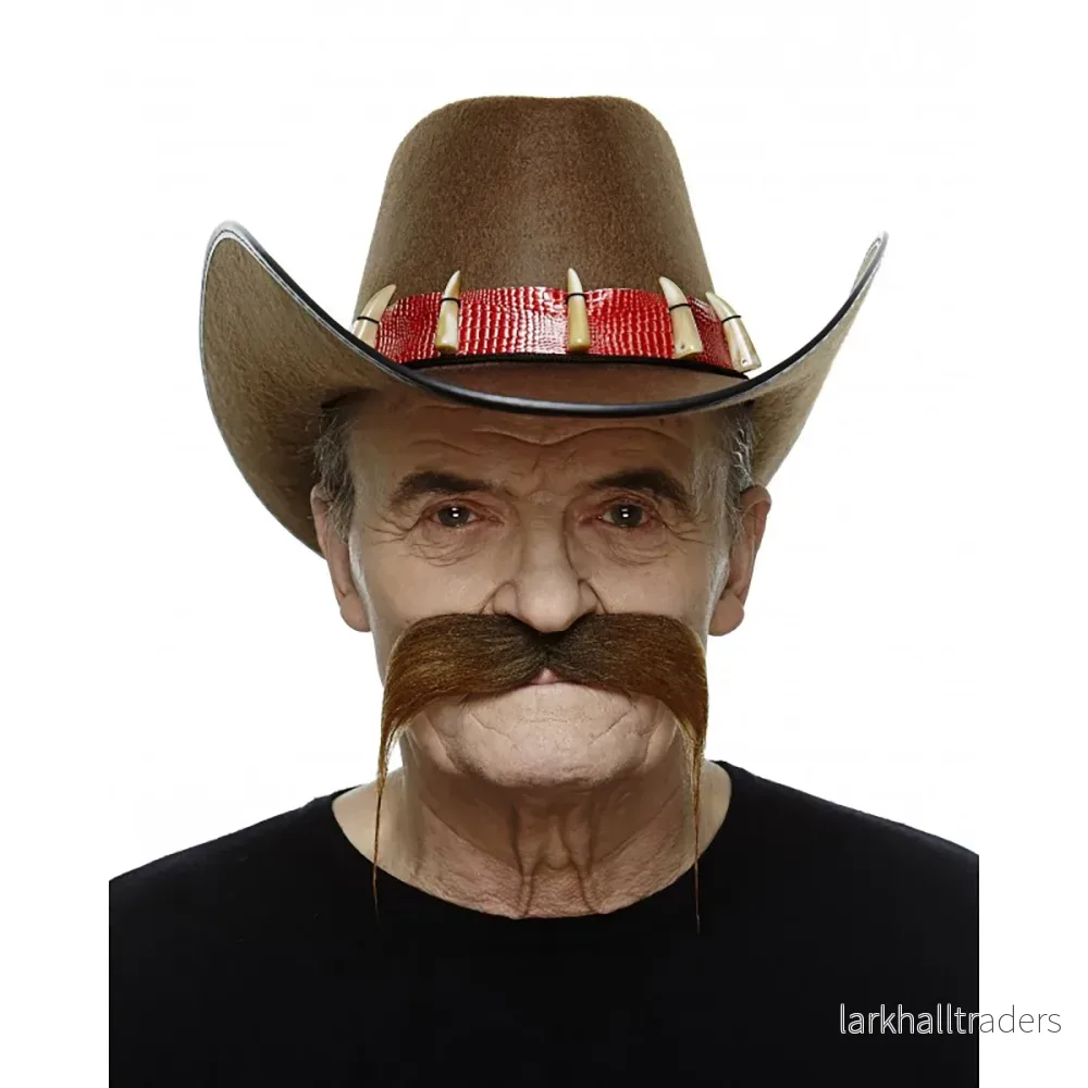 Mustasch, outlaw brun - Bild 2