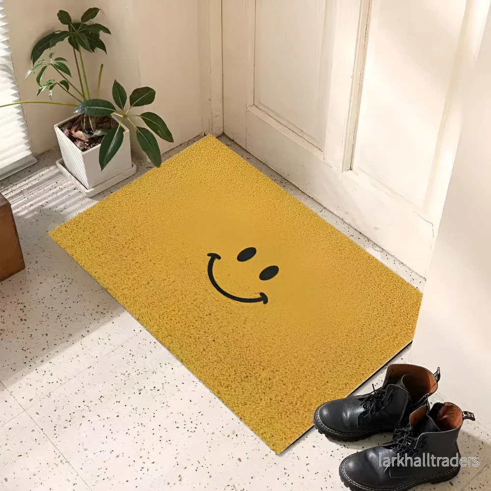 Halkfri dörrmatta i PVC med smiley - Bild 3