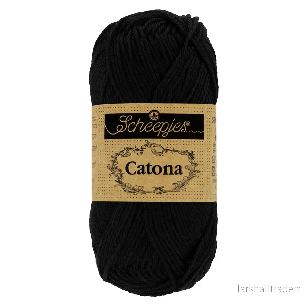 Scheepjes Catona 50g – 110 Jet Black