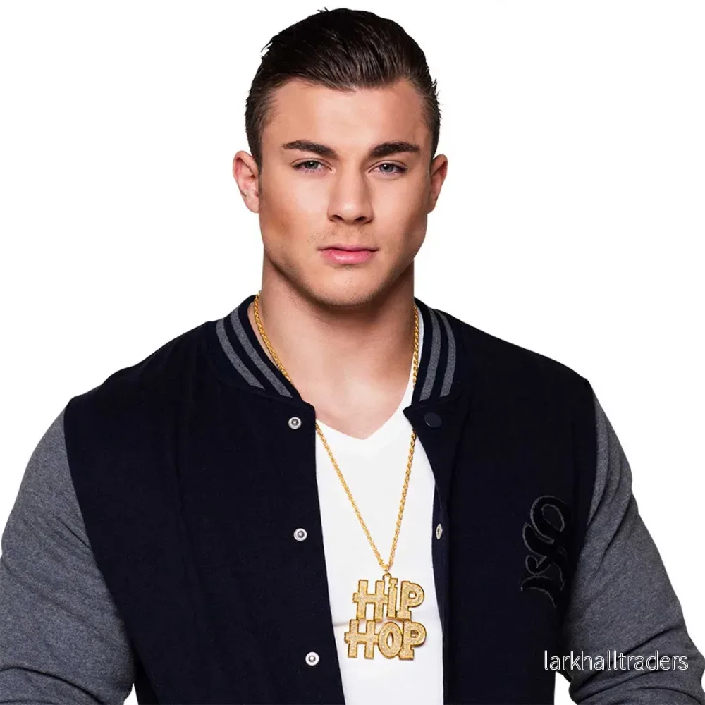 Halsband, hiphop guld - Bild 3