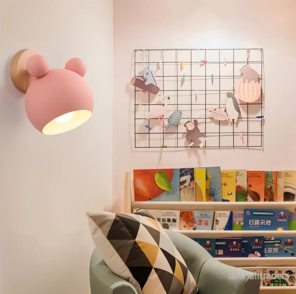 MimiGlow – Svängbar Vägglampa i Macaronfärger för Barnrum - Bild 2