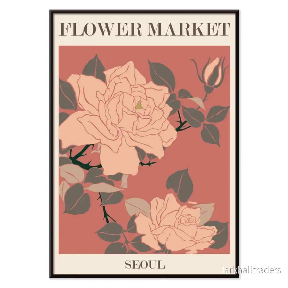 Blomstermarknad Seoul Poster - Bild 2
