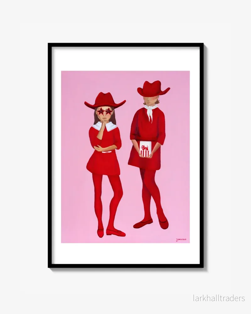 Ladies in red (and cow) - Poster - Bild 2