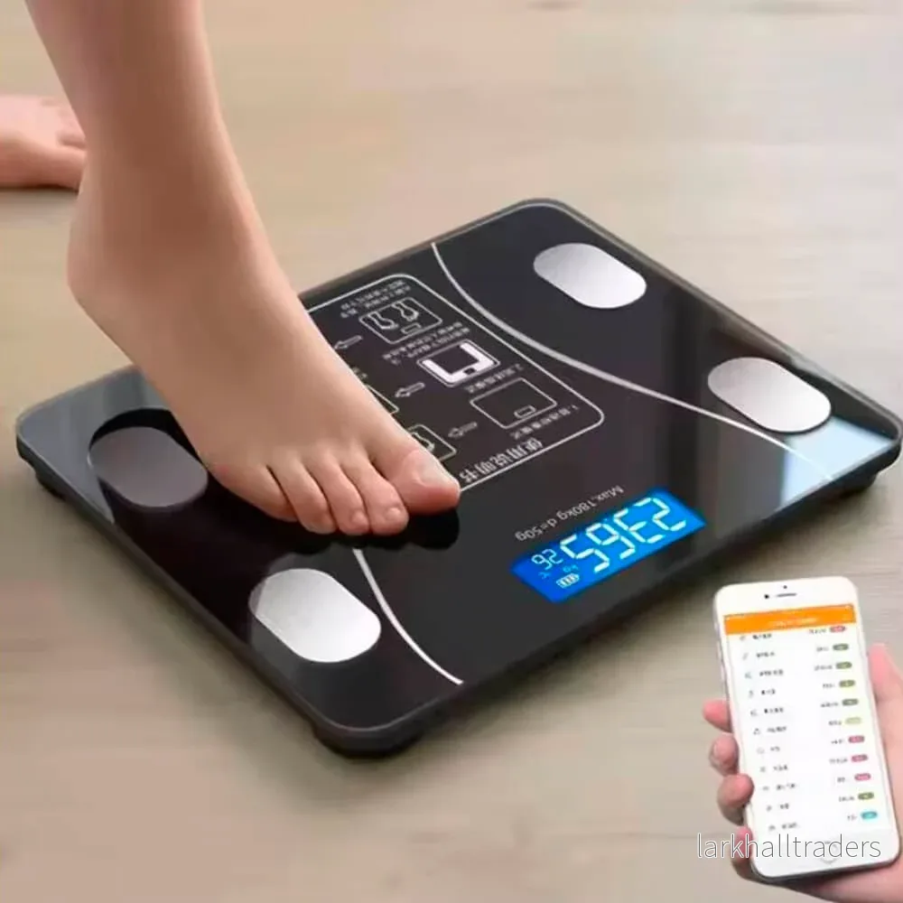 Badrumsvåg (180 kg) Pro – BMI-funktion & Bluetooth Badrumsvåg (180 kg) Pro – BMI-funktion & Bluetooth