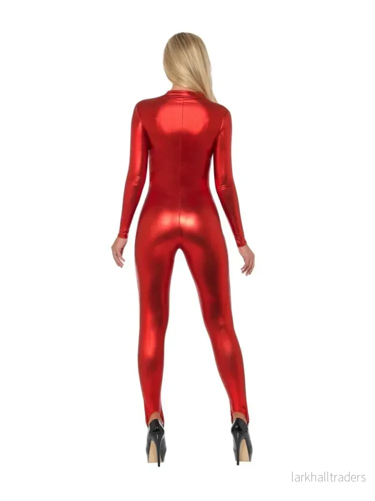 Jumpsuit, catsuit röd - Bild 3