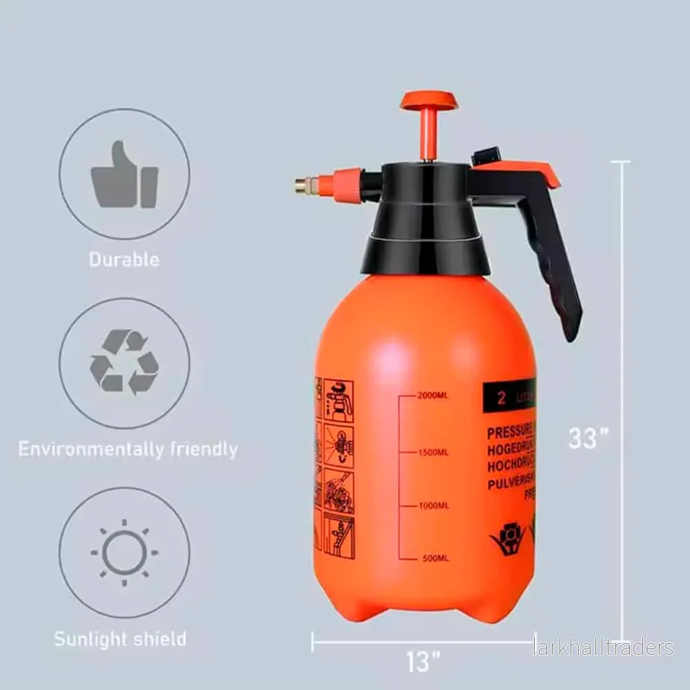 Tryckspruta 2 liter med pump - orange - - Bild 3